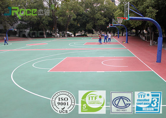 Colorful Basketball Sport Court Surface Rubber Mat Non Slip Anti Bacterial