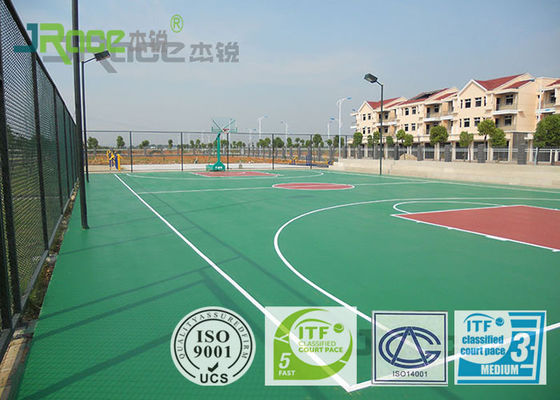 Colorful Basketball Sport Court Surface Rubber Mat Non Slip Anti Bacterial